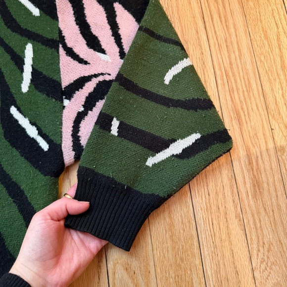 Anthropologie Bel Kazan Wool Blend Floral Print Cardigan - Picture 5 of 16